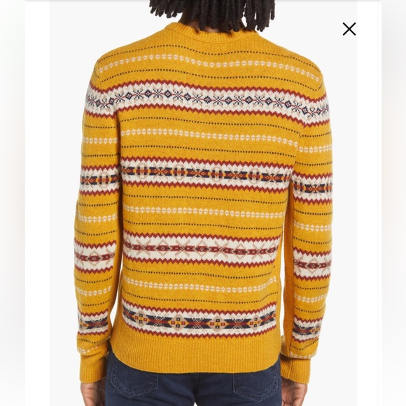 Rag & Bone Wesley Fair Isle Wool Crewneck Sweater Small NWOT - Picture 3 of 6